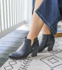 Discount Charlotte Block Heel Bootie Booties