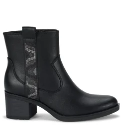 Fashion Covina Block Heel Bootie Booties