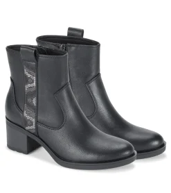Fashion Covina Block Heel Bootie Booties
