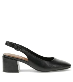 Fashion Ester Block Heel Slingback Pump Dress Shoes