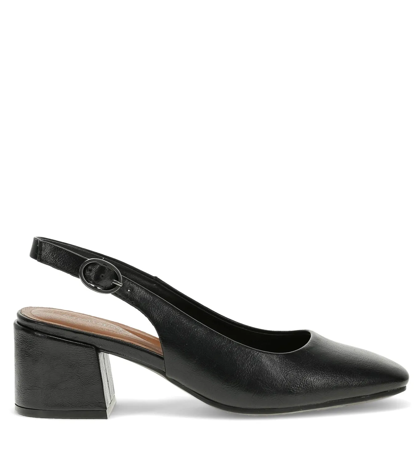 Fashion Ester Block Heel Slingback Pump Dress Shoes