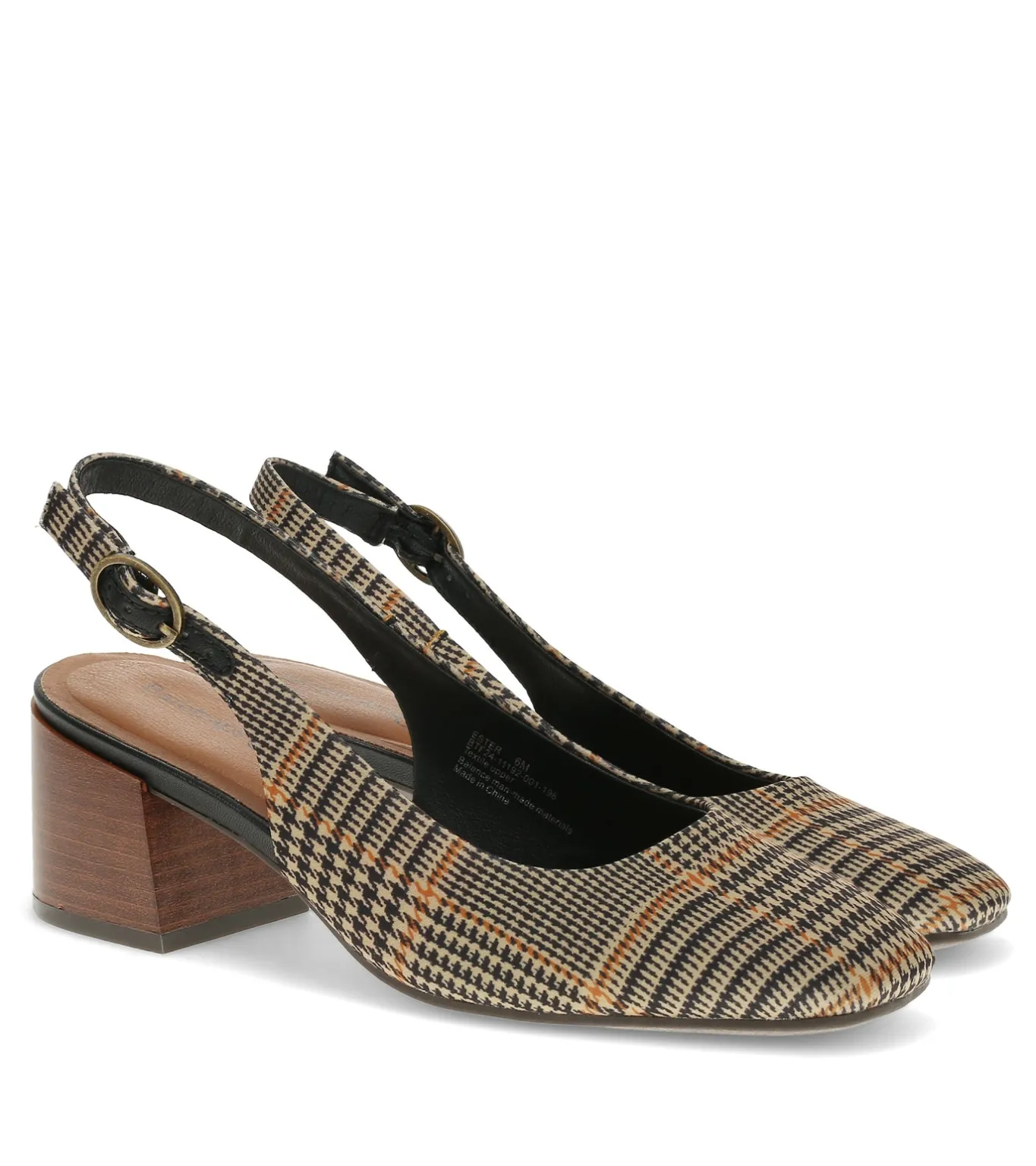 Sale Ester Block Heel Slingback Pump Dress Shoes