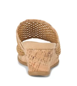 Fashion Flossey Wedge Slide Sandal Wedge Sandals|Slides & Slip On Sandals