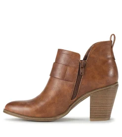Fashion Karina Block Heel Ankle Bootie Booties