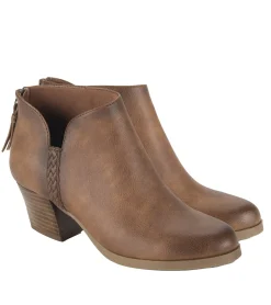 Discount Lauryn Block Heel Ankle Bootie Booties