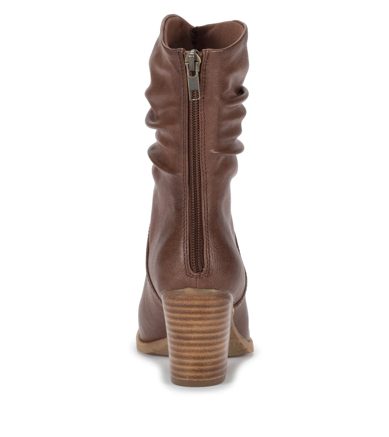 Outlet Leslie Block Heel Slouch Boot Booties