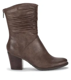 Discount Leslie Block Heel Slouch Boot Booties
