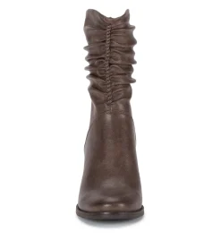 Discount Leslie Block Heel Slouch Boot Booties