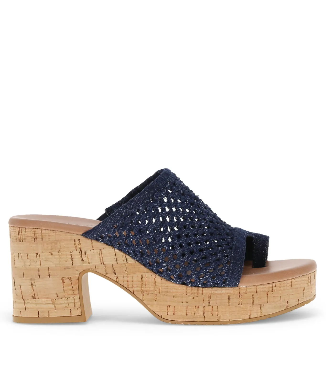 Clearance Michaela Block Heel Sandal Slides & Slip On Sandals
