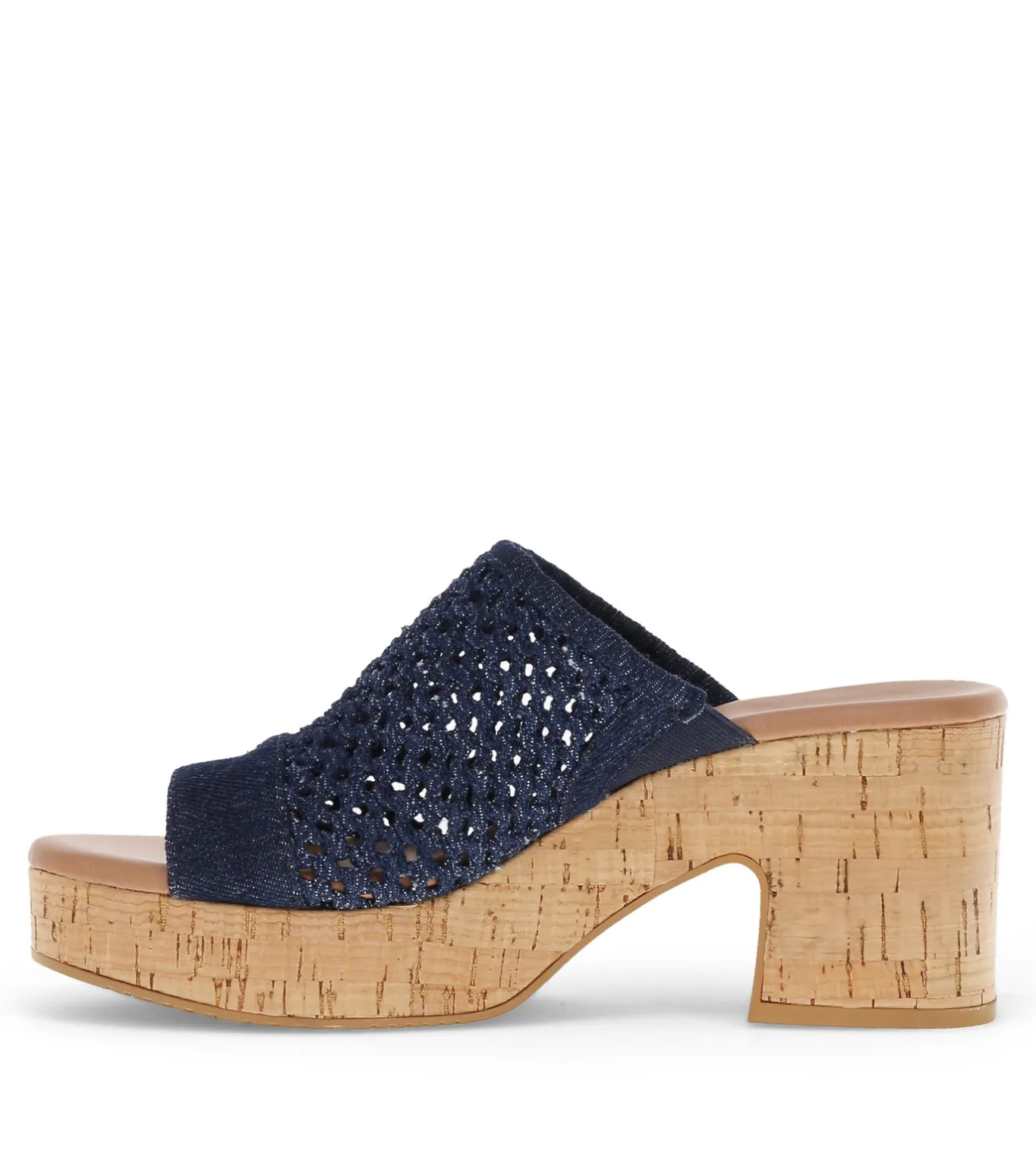 Clearance Michaela Block Heel Sandal Slides & Slip On Sandals