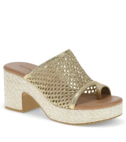 New Michaela Block Heel Sandal Slides & Slip On Sandals