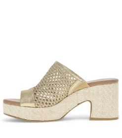 New Michaela Block Heel Sandal Slides & Slip On Sandals