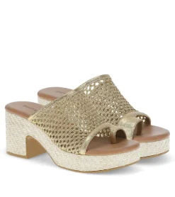 New Michaela Block Heel Sandal Slides & Slip On Sandals