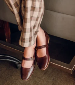 Fashion Teagan Mary Jane Flat Flats & Loafers|Dress Shoes