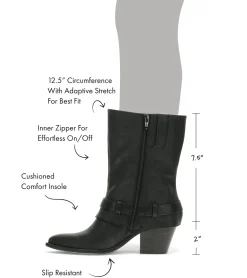 Fashion Yamura Midi Boot Knee High Boots